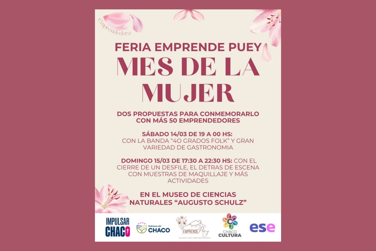 ESTE FIN DE SEMANA SE REALIZARÁ LA FERIA “EMPRENDE PUEY” EN EL MUSEO AUGUSTO SCHULZ